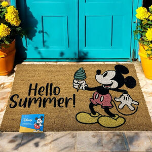 Disney Mickey Mouse Icecream ‘Hello Summer’ Coir Doormat 18x30